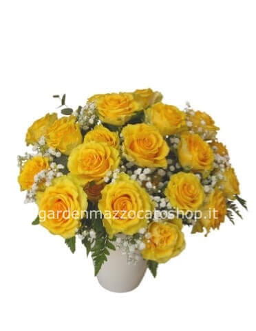 Bouquet di rose gialle.